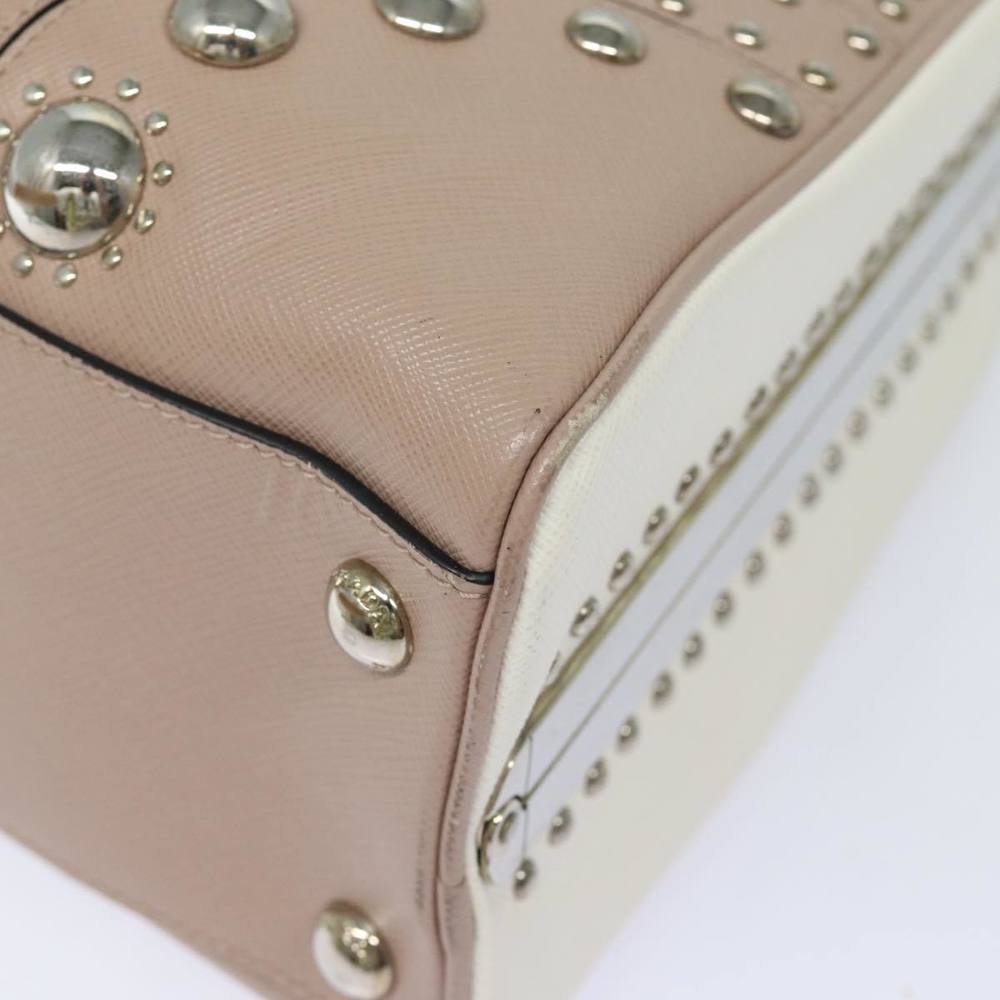 PRADA Hand Bag Safiano leather Pink Auth bs15840 - Picture 15 of 16